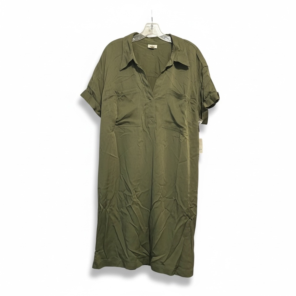 Olive Green Shirt Dress